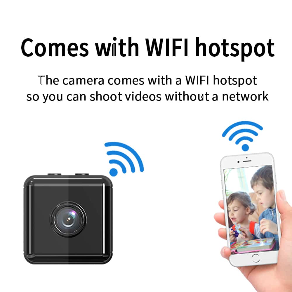 Camera mini siêu nhỏ lại dễ dàng kết nối xem trực tiếp từ xa qua điện thoại App HDWIFICAMPRO
