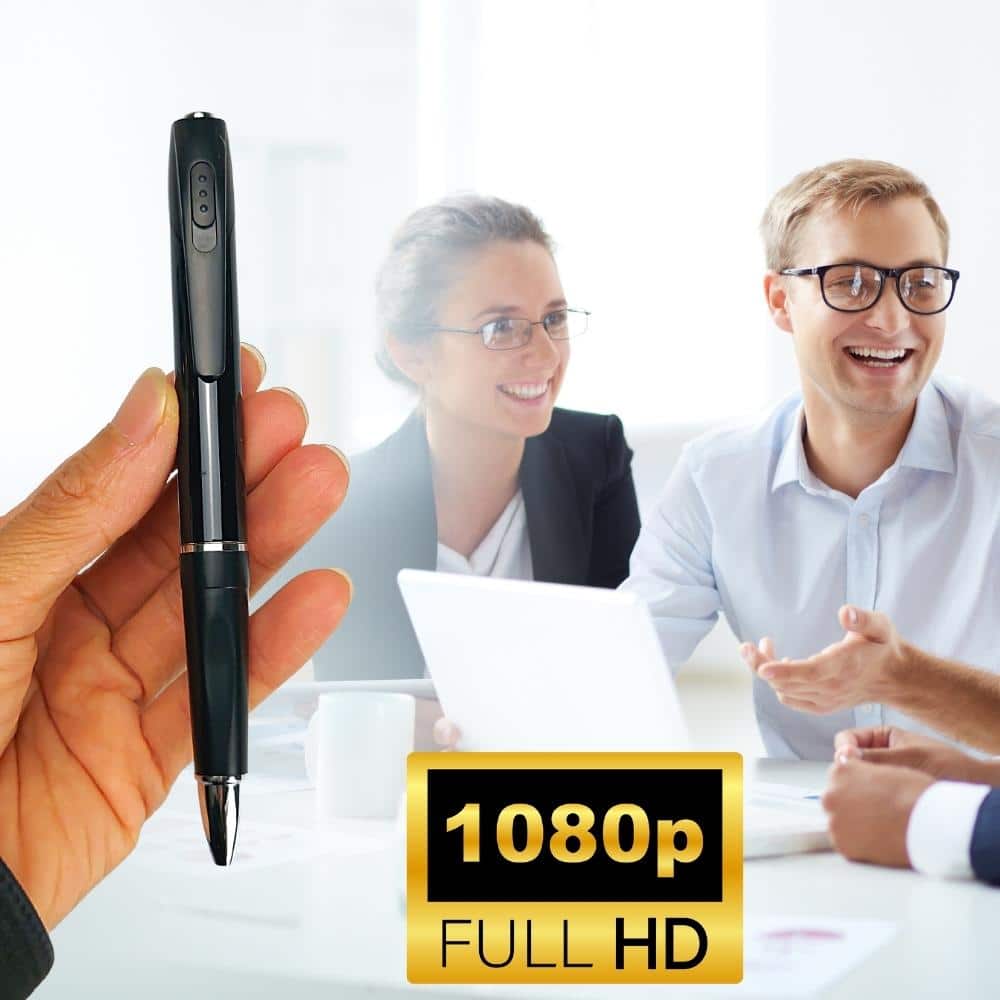 Mắt camera được thiết kế trên bút viết với độ phân giải 1080P, có hỗ trợ thẻ nhớ 64G có thể giúp cho bạn có một trải nghiệm tốt khi quay phim, hình ảnh một cách chân thật.