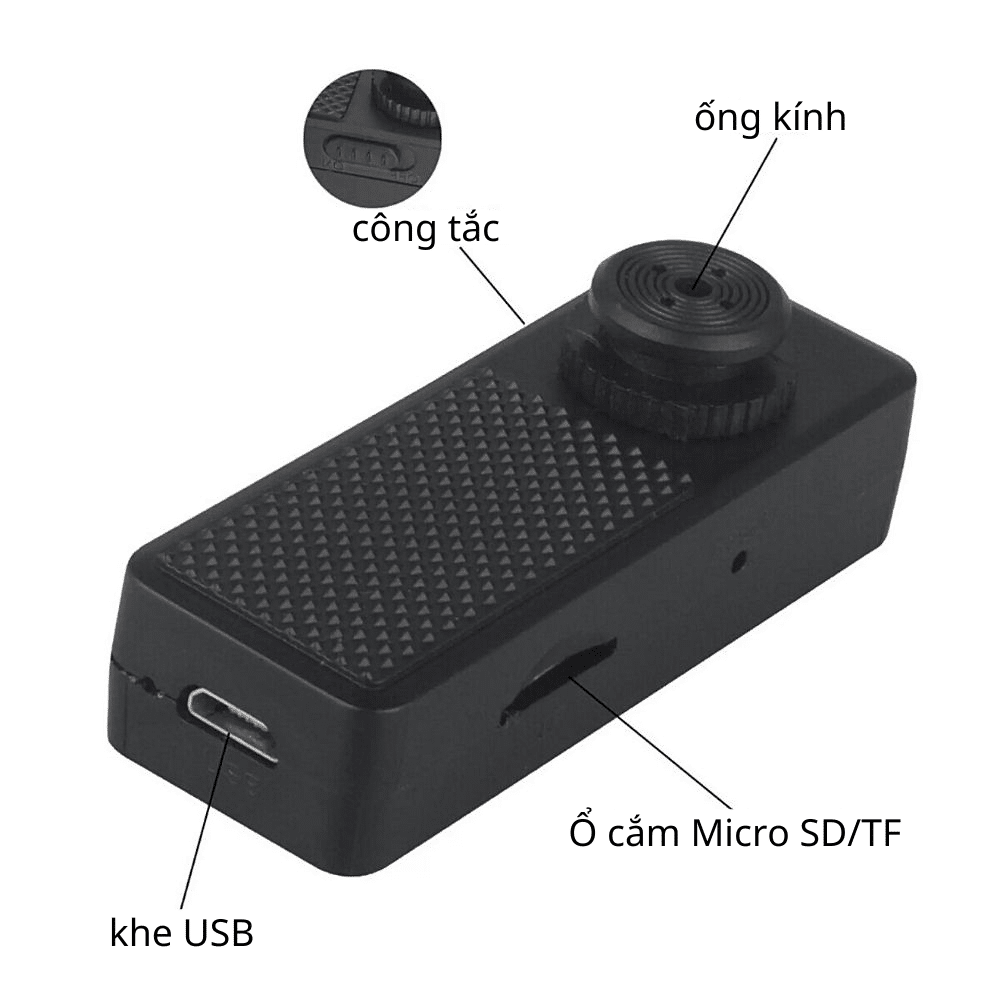 camera mini siêu nhỏ thiết kế đơn giản,dễ sử dụng, giúp cho người dùng kết nối đơn giản, không phức tạp