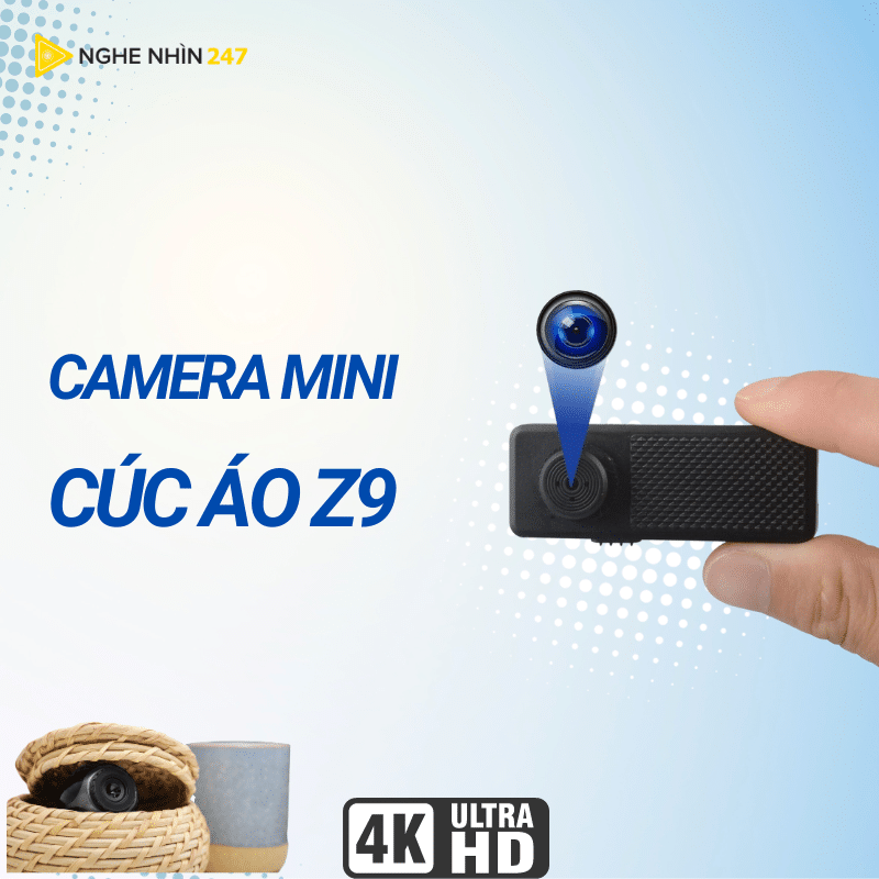 camera mini siêu nhỏ ngụy trang cúc áo z9